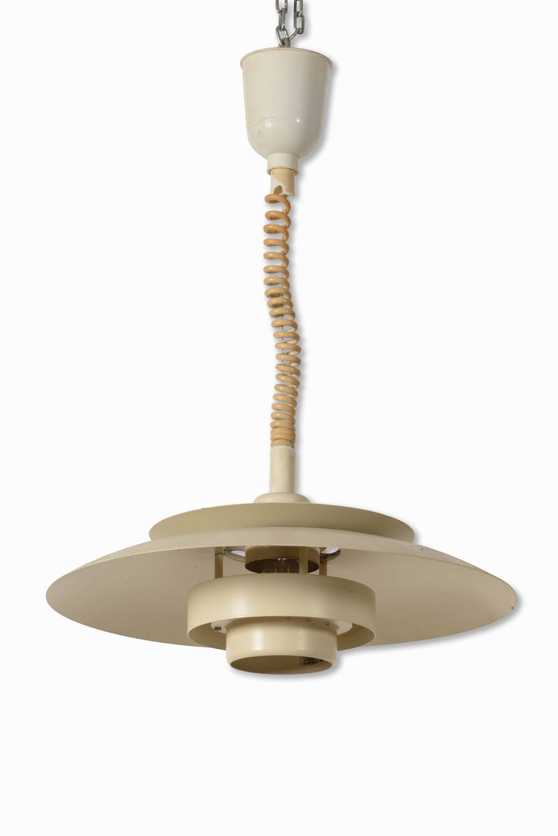 Due Lampade a Sospensione con Struttura in Metallo.