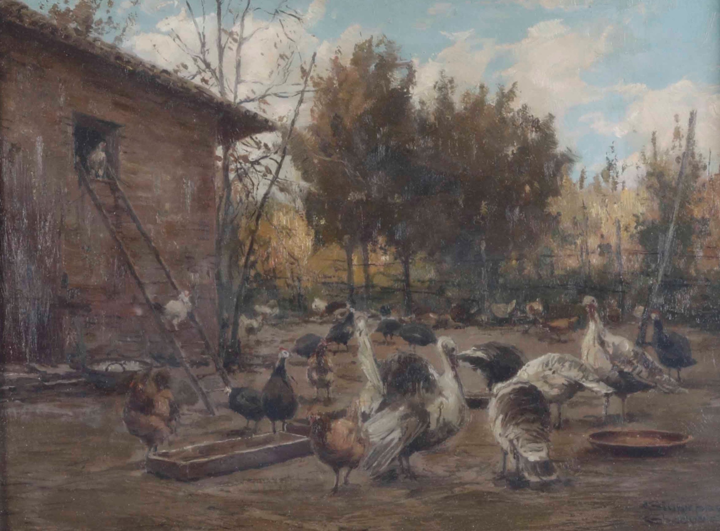 Giuseppe Gheduzzi - Scena di Mercato Pollaio
