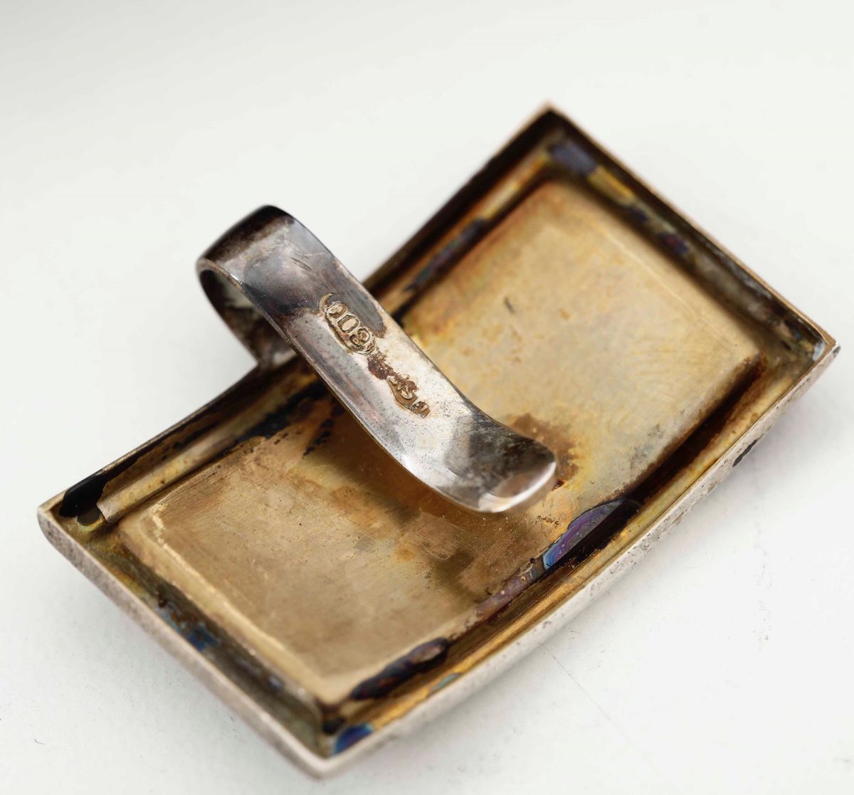 Insieme di Segnaposti in Argento. Argenteria Italiana del XX Secolo. Argentiere Fabbrica Argenter...