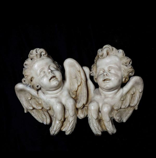 Two marble cherubs, Italy, 1600s