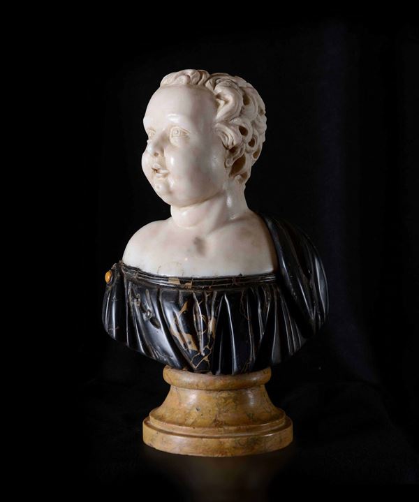 A marble bust, Italy, 1700s