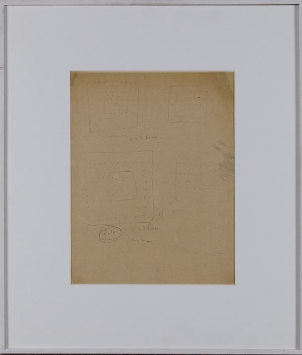 Lucio Fontana (1899-1968) Studi per Concetto spaziale, 1961
