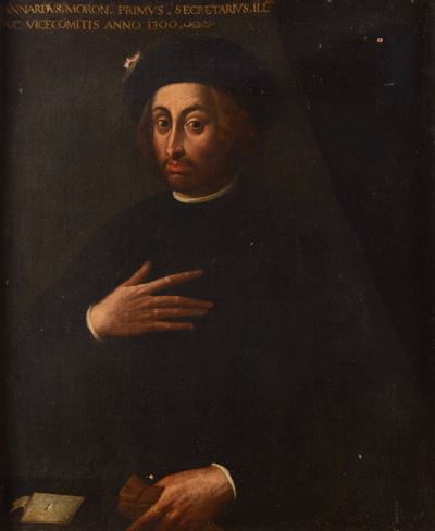Scuola Italiana del XVII Secoloritratto Celebrativo del Segretario Moroni