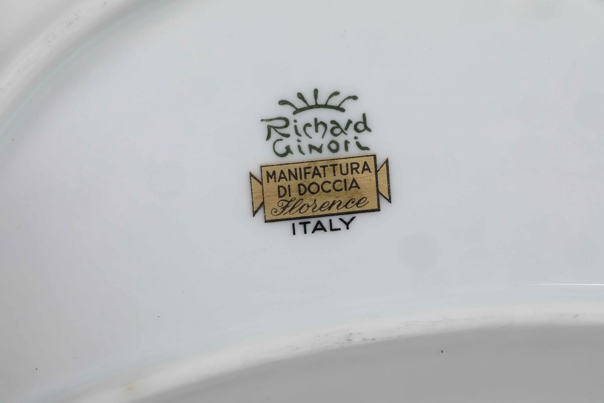 Servizio da Tavola Doccia, Manifattura Richard Ginori, Seconda Metà del XX Secolo