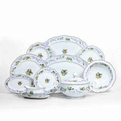 Servizio da Tavola Ruban” Limoges, Manifattura Haviland, Verso la Fine del XX Secolo