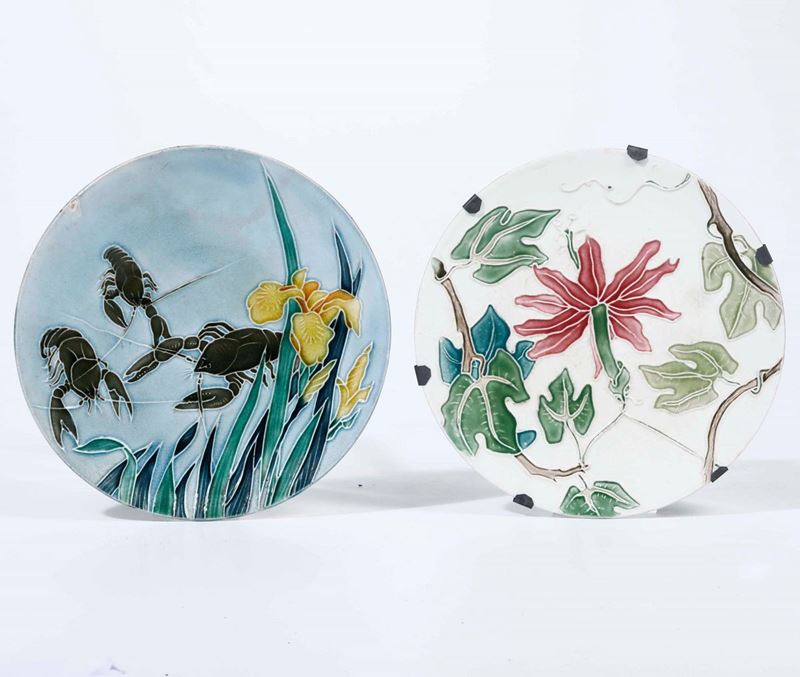 Due piatti Milano, Manifattura Richard Ginori, 1903 circa  - Auction Ceramics | Cambi Time - Cambi Casa d'Aste