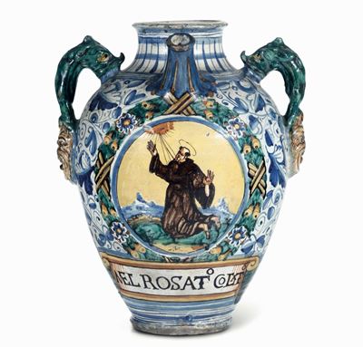 Orcio da Farmacia Montelupo, Pittore di Cesare, 1580 Circa