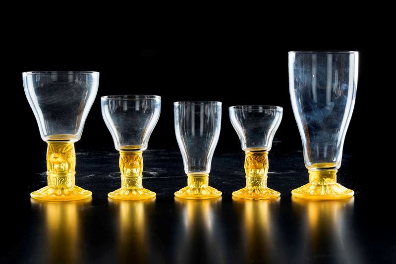 Parte di servizio di bicchieri, XX secolo  - Asta Arredo per la tavola | Cambi Time - I - Cambi Casa d'Aste