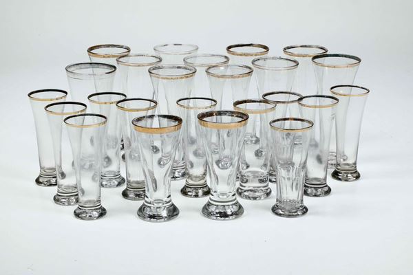 Ventiquattro bicchieri da birra Prima metà del XX secolo