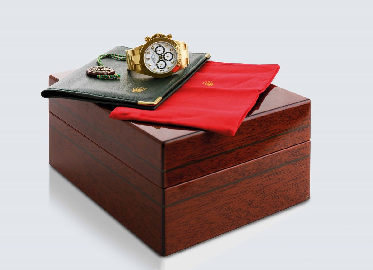 Rolex - Daytona 'zenith' Ref.16528 4-liner Dial, Oro Giallo 18ct., Circa 1989, con Scatola, Corre...