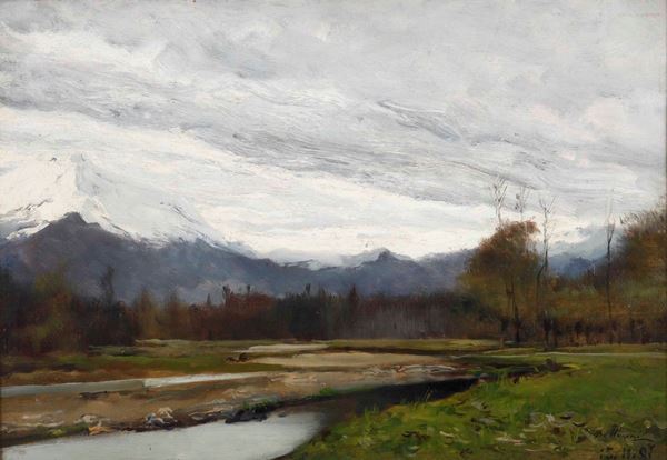 Lorenzo Delleani (1840-1908) Paesaggio