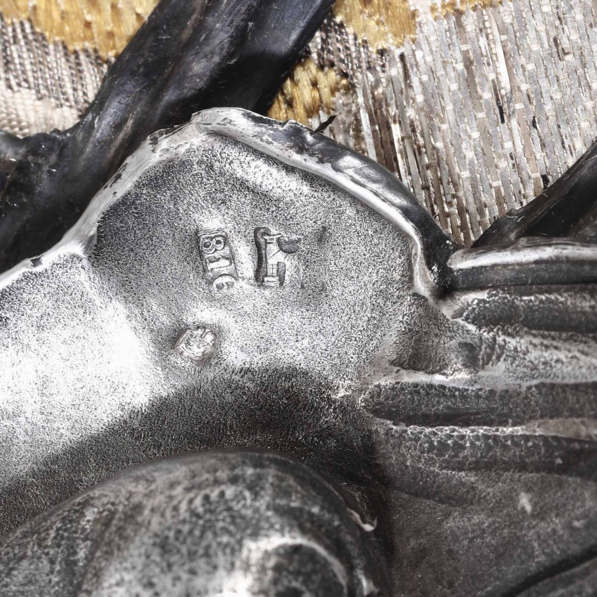 Acquasantiera Argento Sbalzato e Cesellato Genova Primo Quarto del XIX Secolo Marchio della “torr...