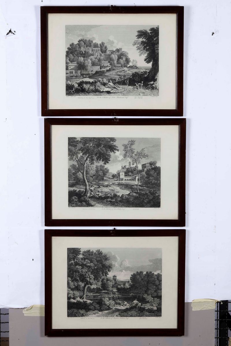 Tre stampe raffiguranti paesaggi,  Inghilterra XX sercolo  - Auction Old Prints and Engravings | Cambi Time - Cambi Casa d'Aste