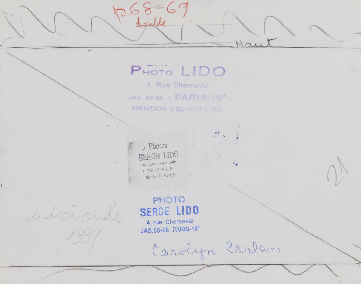 Serge Lido (1906-1984)carolyn Carlson, “undici Onde, Theatre De Paris, 1981
