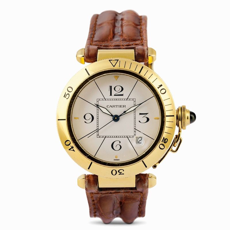 CARTIER - Elegante Pasha ref. 1988 820907, oro giallo 18ct. automatico, circa 1988  - Auction Watches and Pocket Watches - Cambi Casa d'Aste
