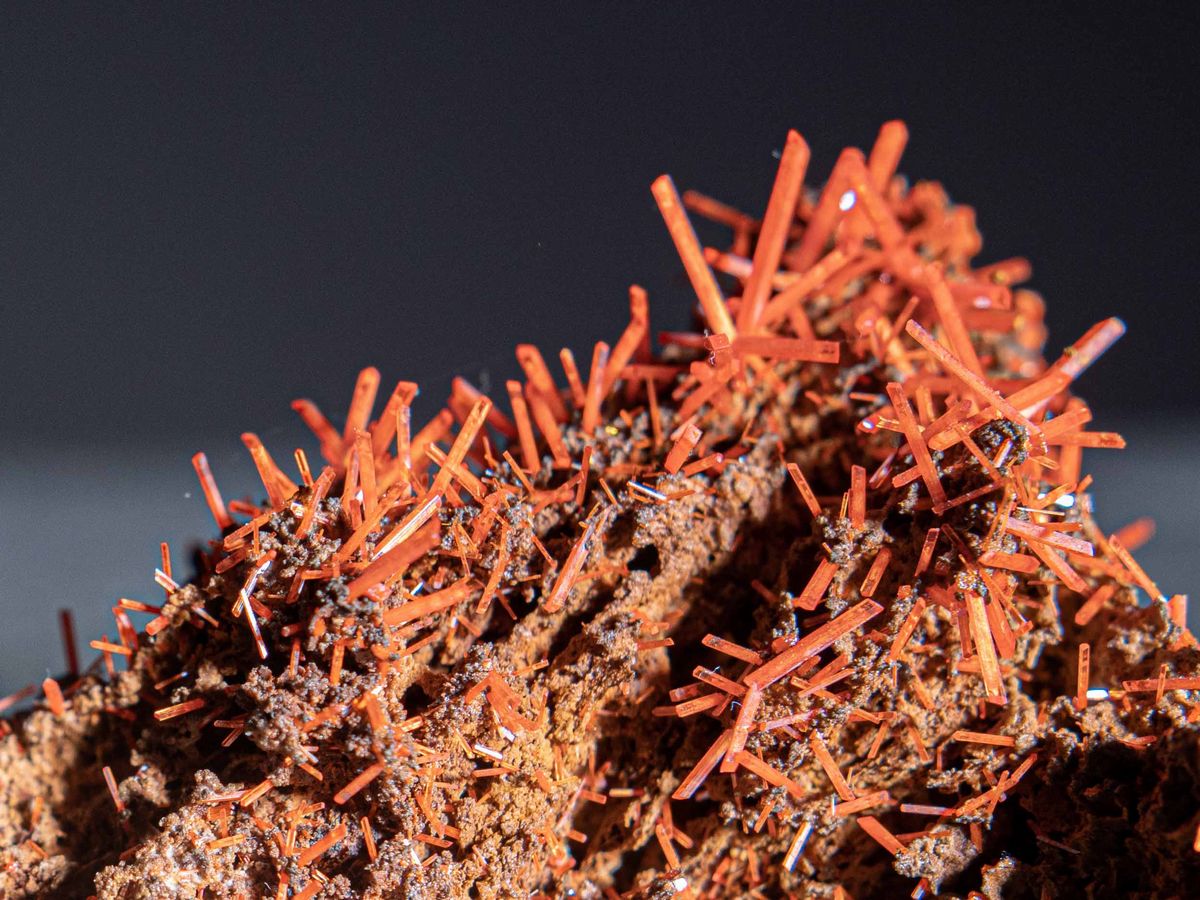 Crocoite su Elegante Display