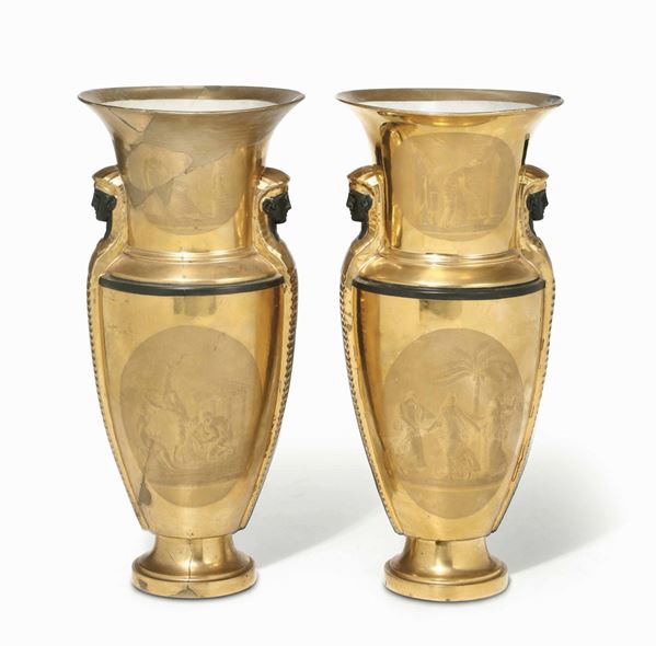 Coppia di vasi, XIX - XX secolo