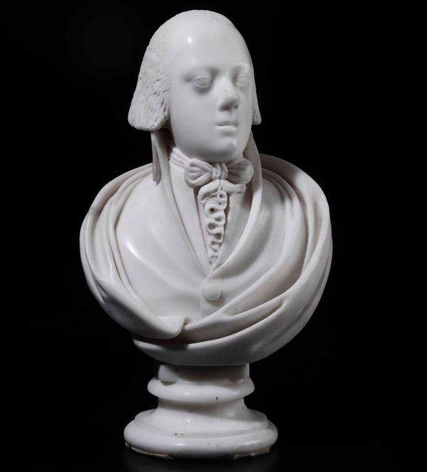 Busto virile (George Washington?) Marmo bianco  Scultore del XIX secolo