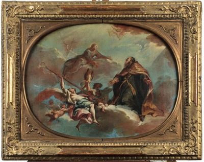 Artista Lombardo del XVIII Secoloapoteosi di Santo