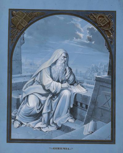 Scuola Neoclassica Dell'inizio del XIX Secoloil Profeta Geremia