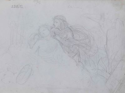 Scuola del XIX Secolo Studi di Figure