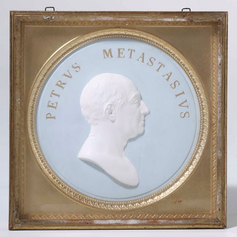 A biscuit portrait of P. Metastasio, Italy, 18-1900s  - Auction Sculpture and Works of Art - Cambi Casa d'Aste