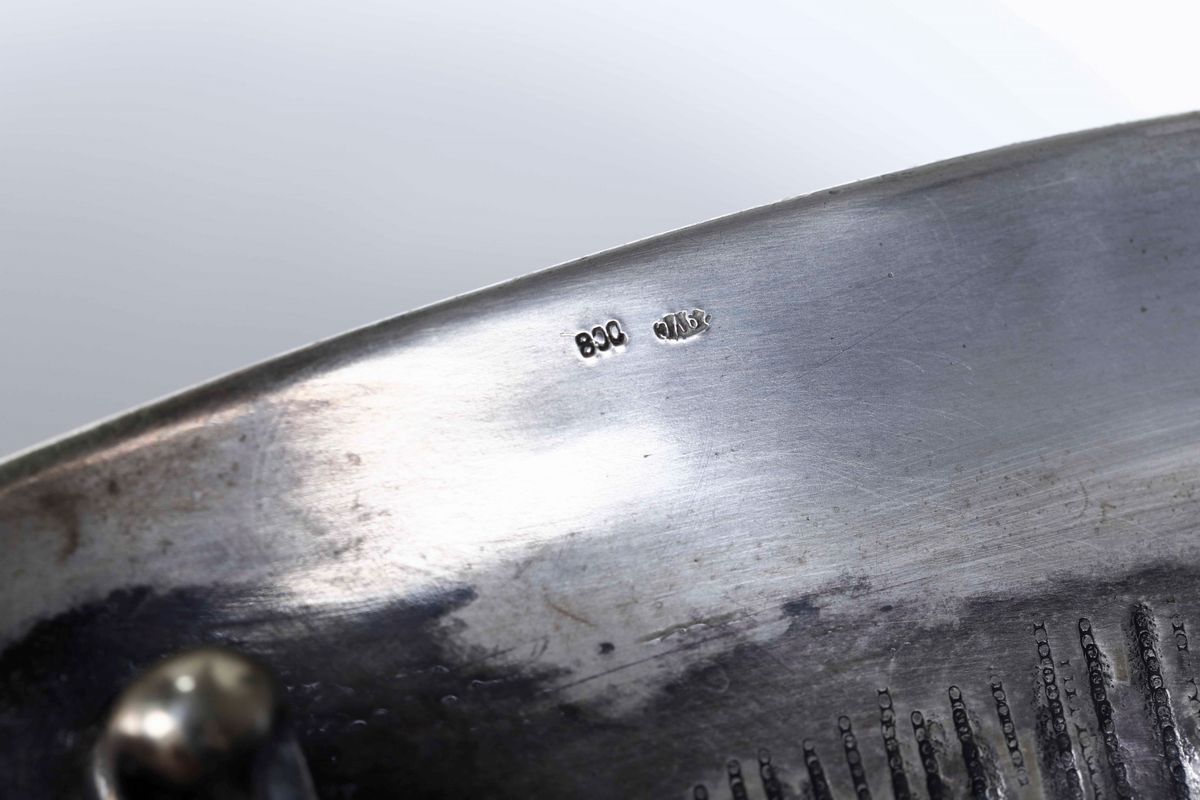 Zuppiera e Presentoire in Argento e Onice. Argenteria Artistica Italiana del XX Secolo, Zuppiera ...
