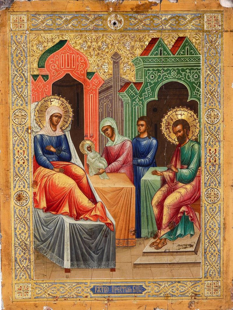 The birth of the Virgin, Russia, early 1900s  - Auction Russian Art - Cambi Casa d'Aste