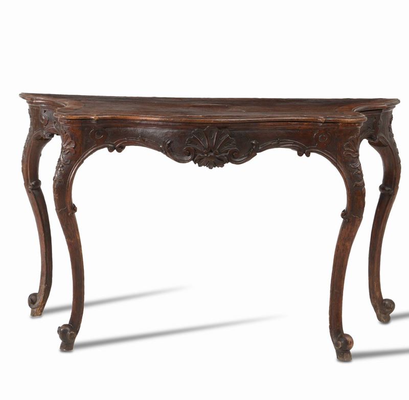 Consolle in legno intagliato, XVIII secolo  - Auction Antiques January | Time Auction - Cambi Casa d'Aste