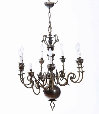 Lampadario in Metallo, XX Secolo