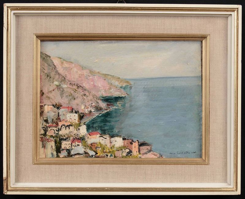 Mario Cortiello (1907-1982) Veduta di Positano  - Auction 19th and 20th Century Paintings | Cambi Time - Cambi Casa d'Aste