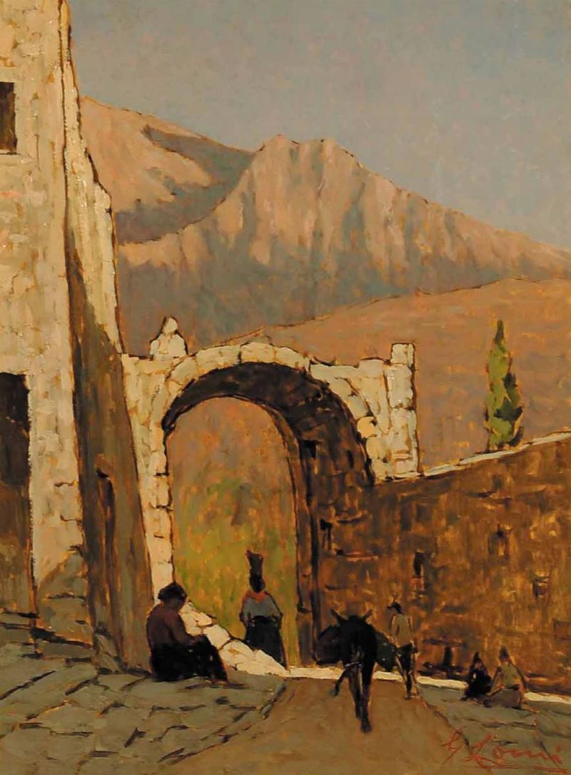 Giovanni Lomi (1889-1969) Vecchi ruderi in ciociaria  - Auction 19th and 20th Century Paintings - Cambi Casa d'Aste