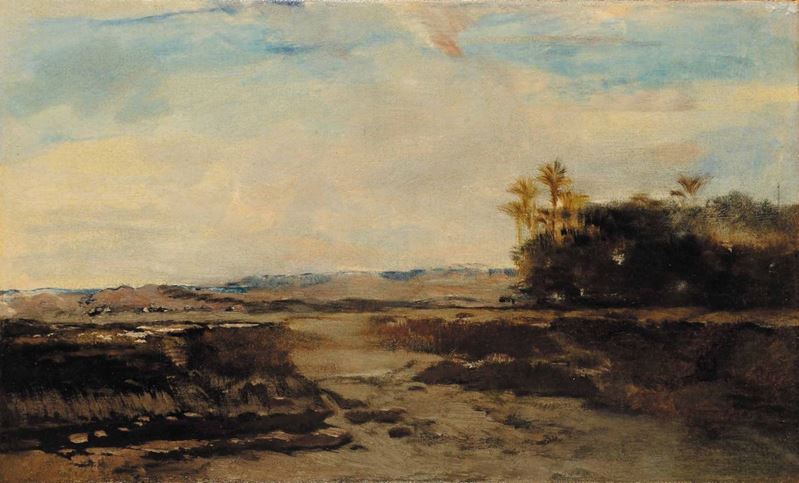 Alberto Pasini (1826 - 1899), attr. Paesaggio orientale  - Asta Dipinti del XIX e XX Secolo - Cambi Casa d'Aste