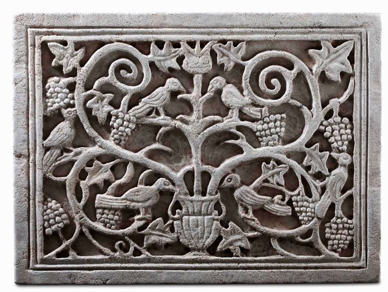 A stone relief, Italy, 11-1200s  - Auction Sculpture and Works of Art - Cambi Casa d'Aste