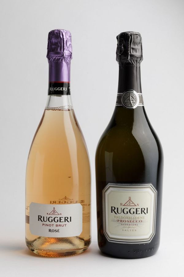 1 Bt Ruggeri, Prosecco Valdobbiadene 1 Bt Ruggeri, Pinot Brut Rosè