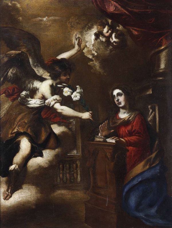 Valerio Castello (Genova 1624-1659), bottega di Annunciazione