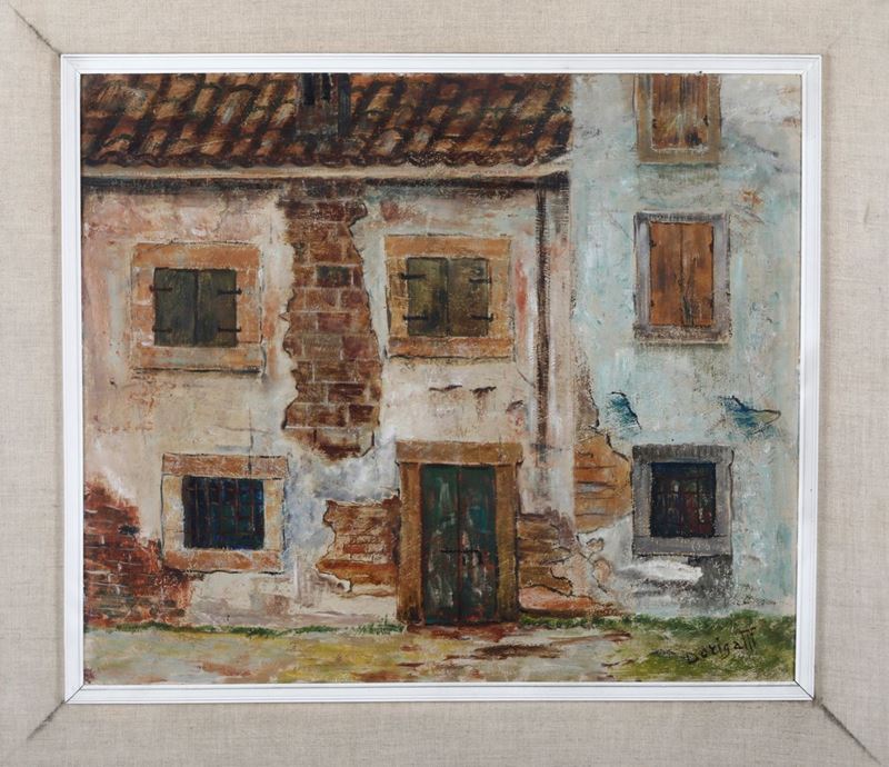 Renato Dorigatti : Rustico  - Auction 19th and 20th Century Paintings | Timed Auction - Cambi Casa d'Aste