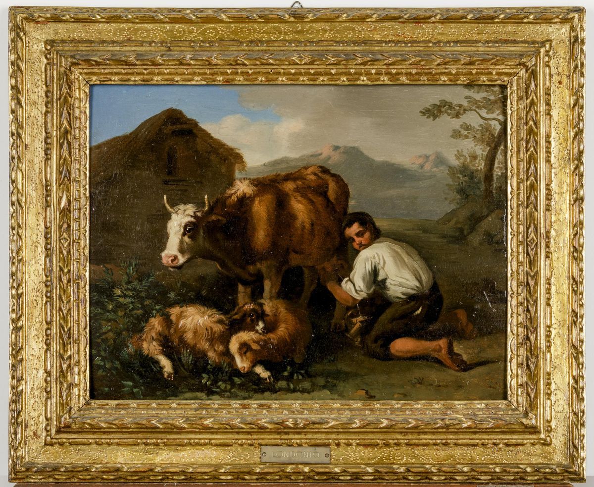 Francesco Londonio (milano 1723-1783)la Mungitura