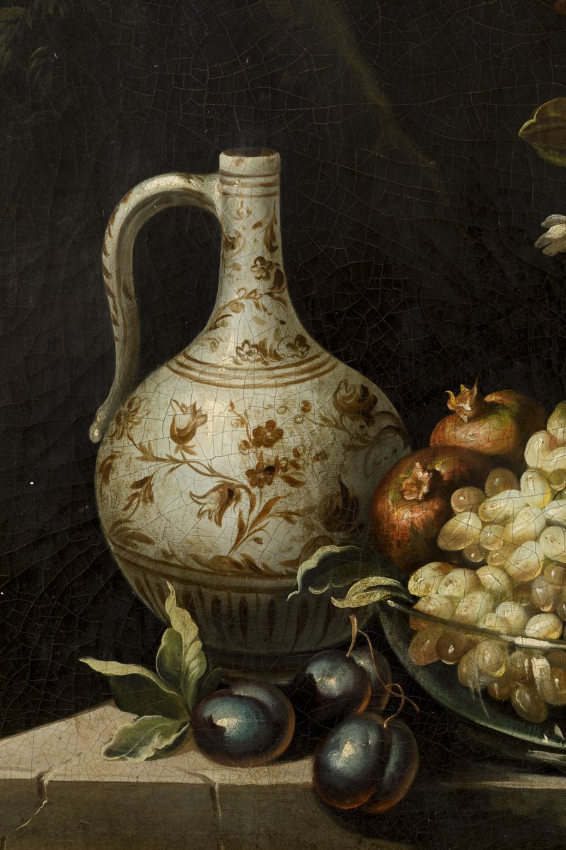 Felice Rubbiani (modena 1677 - Villa San Pancrazio 1752), Attribuito Anatura Morta con Fiori, Tap...