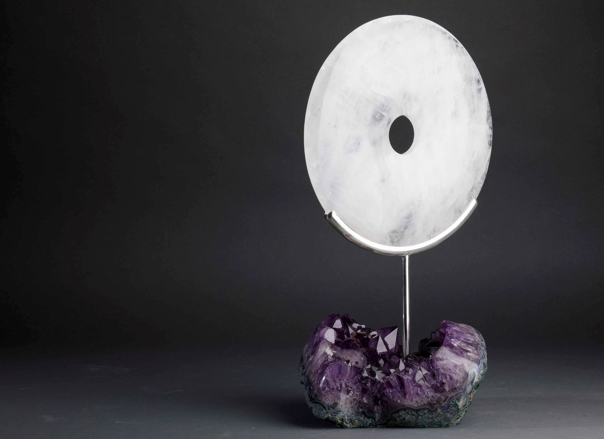 Scultura in Quarzo e Ametista