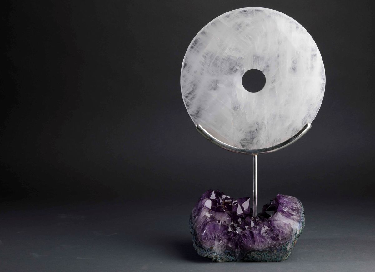 Scultura in Quarzo e Ametista