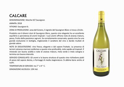 6 Bts Calcare, Sauvignon Marche Igt, 2019