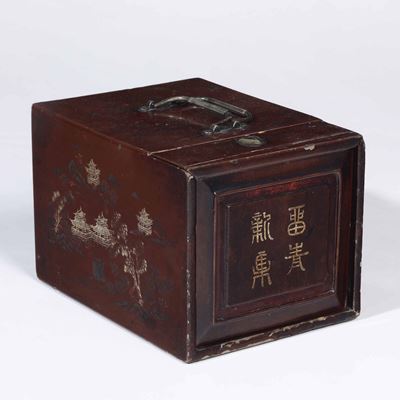 Scatola da Gioco in Legno, Cina, XX Secolo