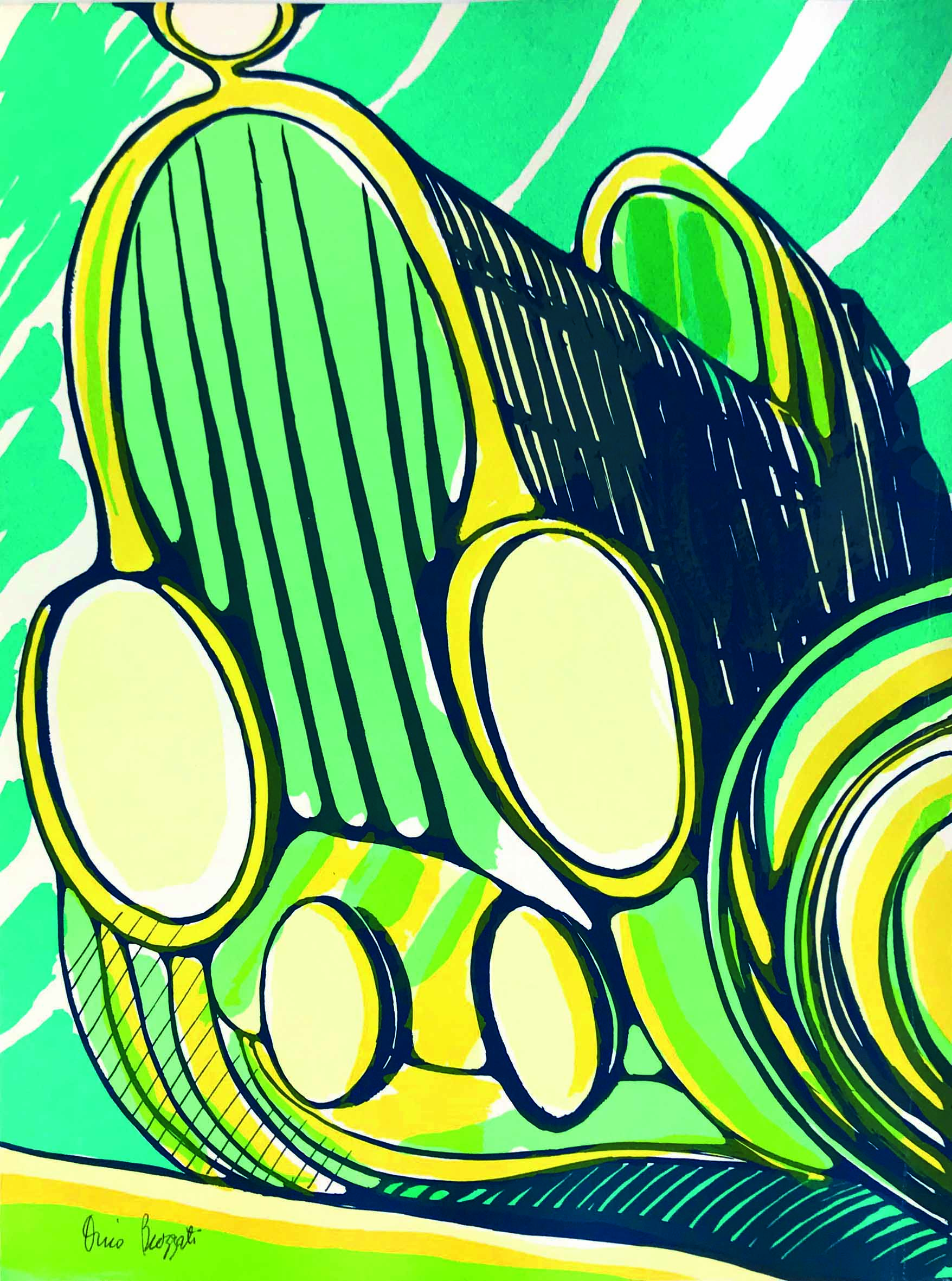 Dino Buzzati (1906-1972)vecchia Auto. Testo e Illustrazioni di Dino Buzzati