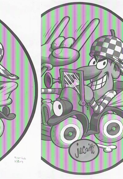 Benito Jacovitti (1923-1977)automobilista Fetente