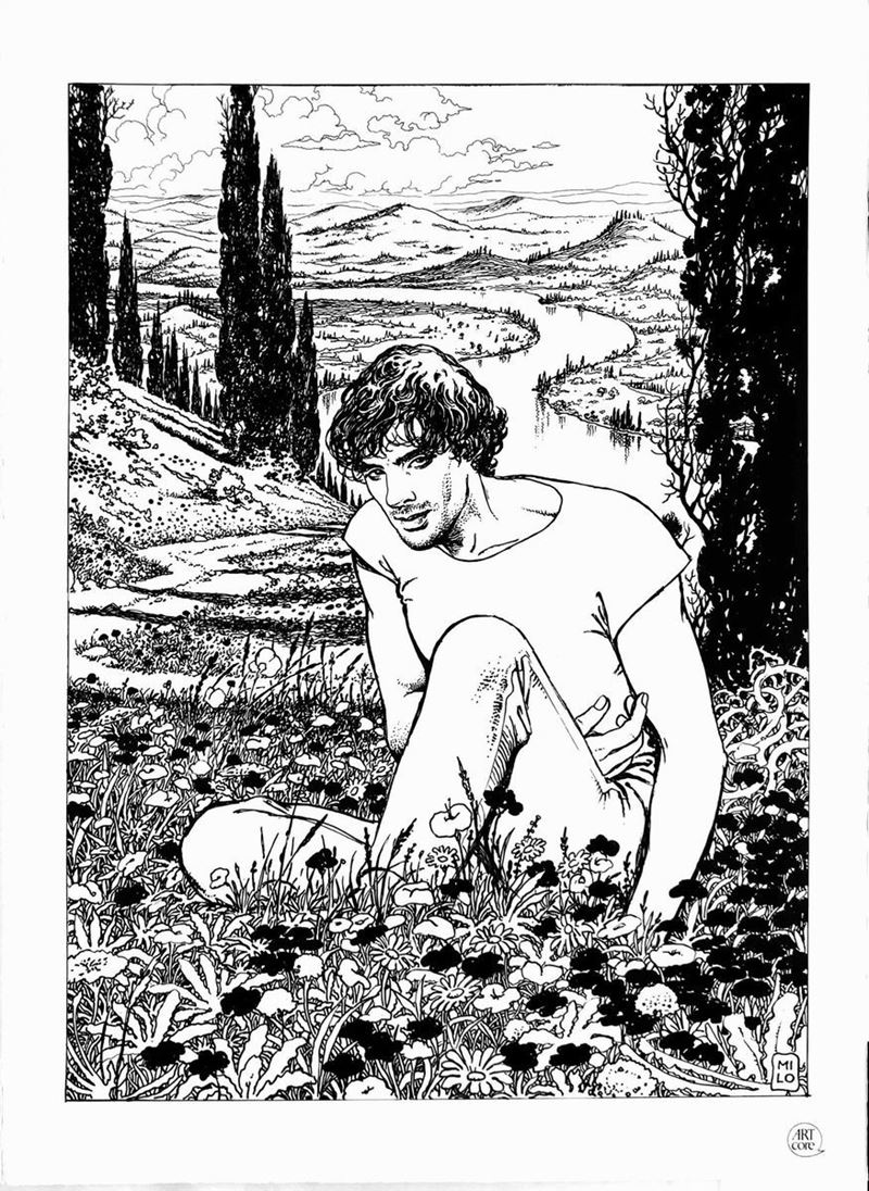 Andrea Pazienza (1956- 1988) Sulle Vie della Seta - Asta Fumetti d'Autore -  I - Cambi Casa d'Aste