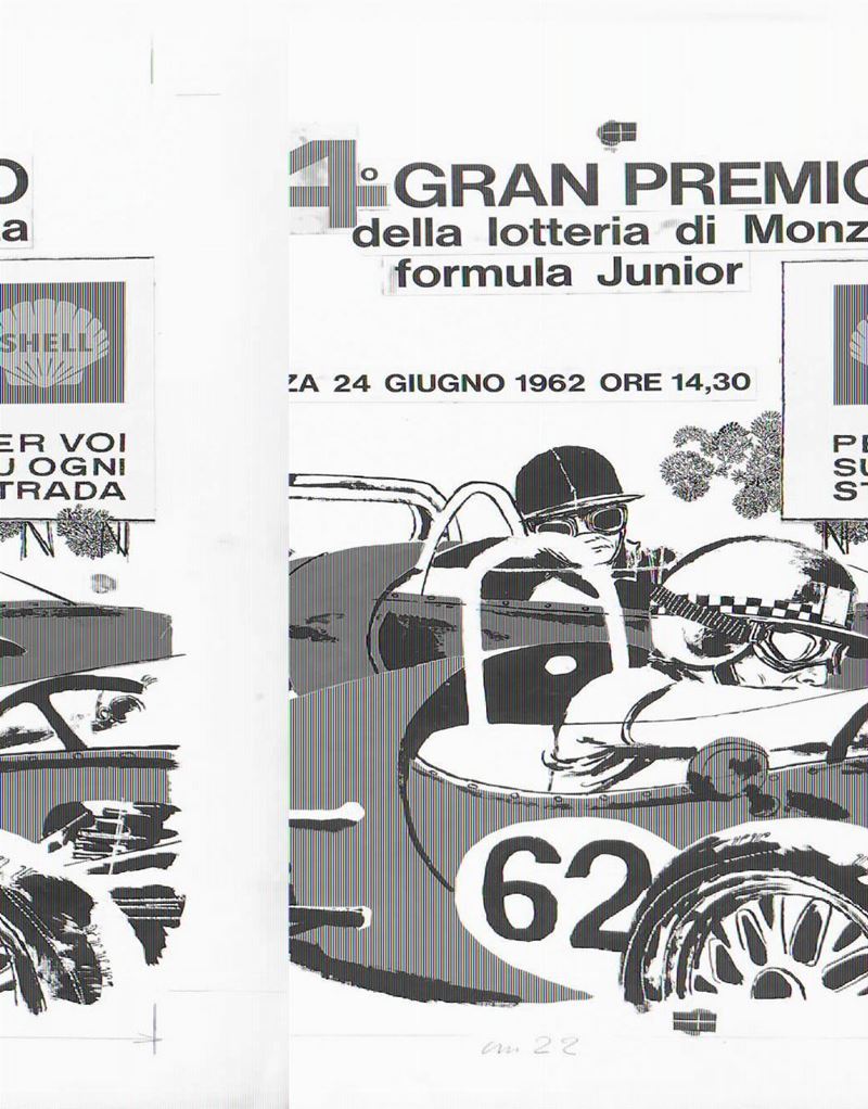 Guido Crepax (1933-2003) Quarto Gran Premio della Lotteria di Monza – Formula Junior  - Asta Fumetti d'Autore - I - Cambi Casa d'Aste