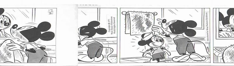 Floyd Gottferdson - Roman Arambula (1905-1986)(1936-2020) Mickey Mouse  - Asta Fumetti d'Autore - I - Cambi Casa d'Aste