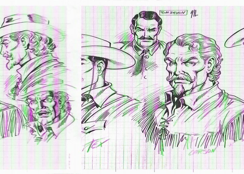 Roberto Raviola Magnus (1939-1996) Tex, Carson e Tom Devlin  - Auction Masters of Comics - I - Cambi Casa d'Aste