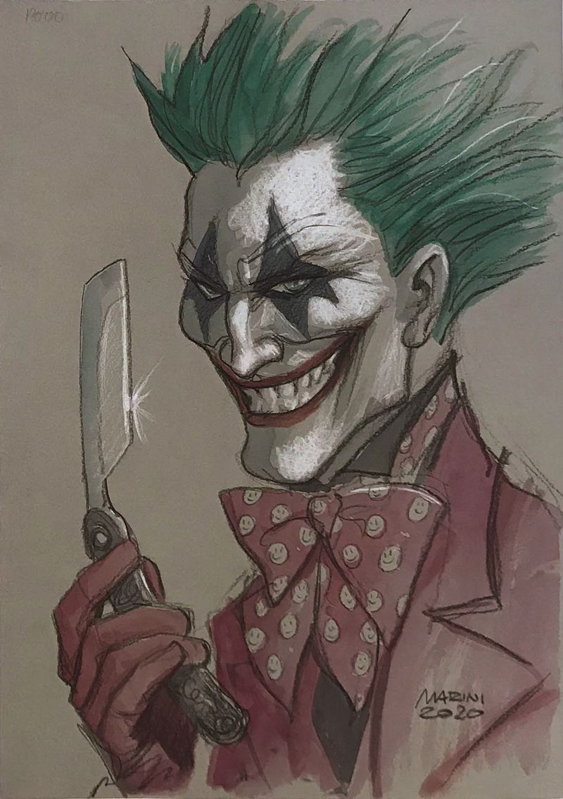 Enrico Marini (1969) The Joker  - Asta Fumetti d'Autore - I - Cambi Casa d'Aste